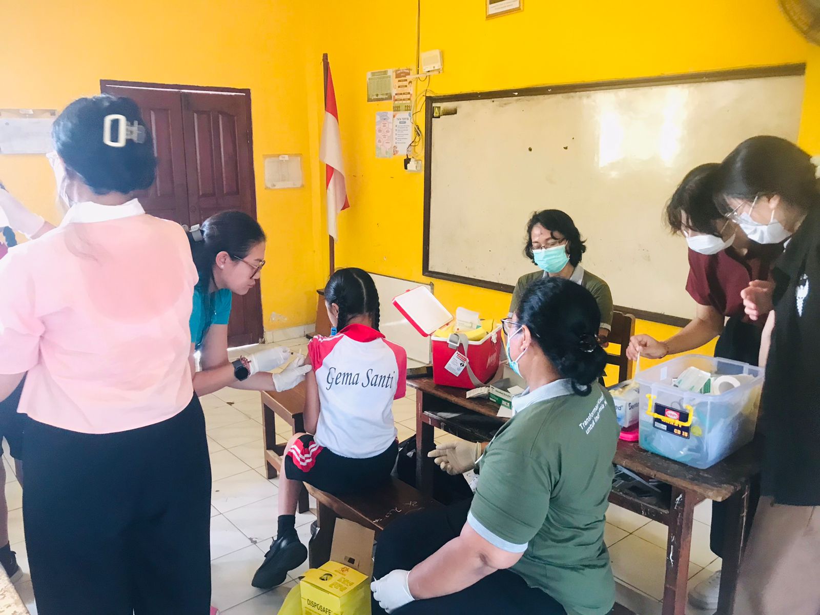 giat BIAS di sdn 2 spkk dengan jenis imunisasi MR dan HPV
