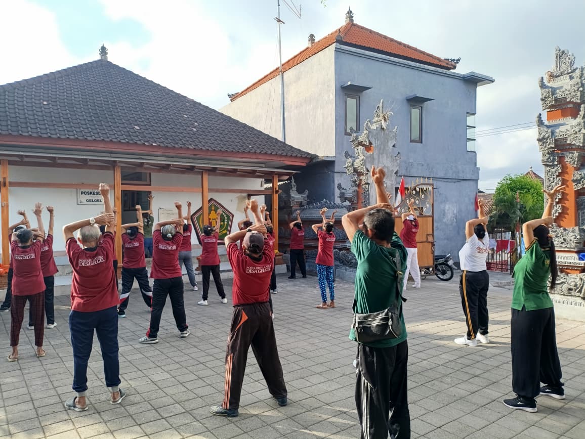 kegiatan Posyandu Lansia di Wilayah Desa Gelgel
