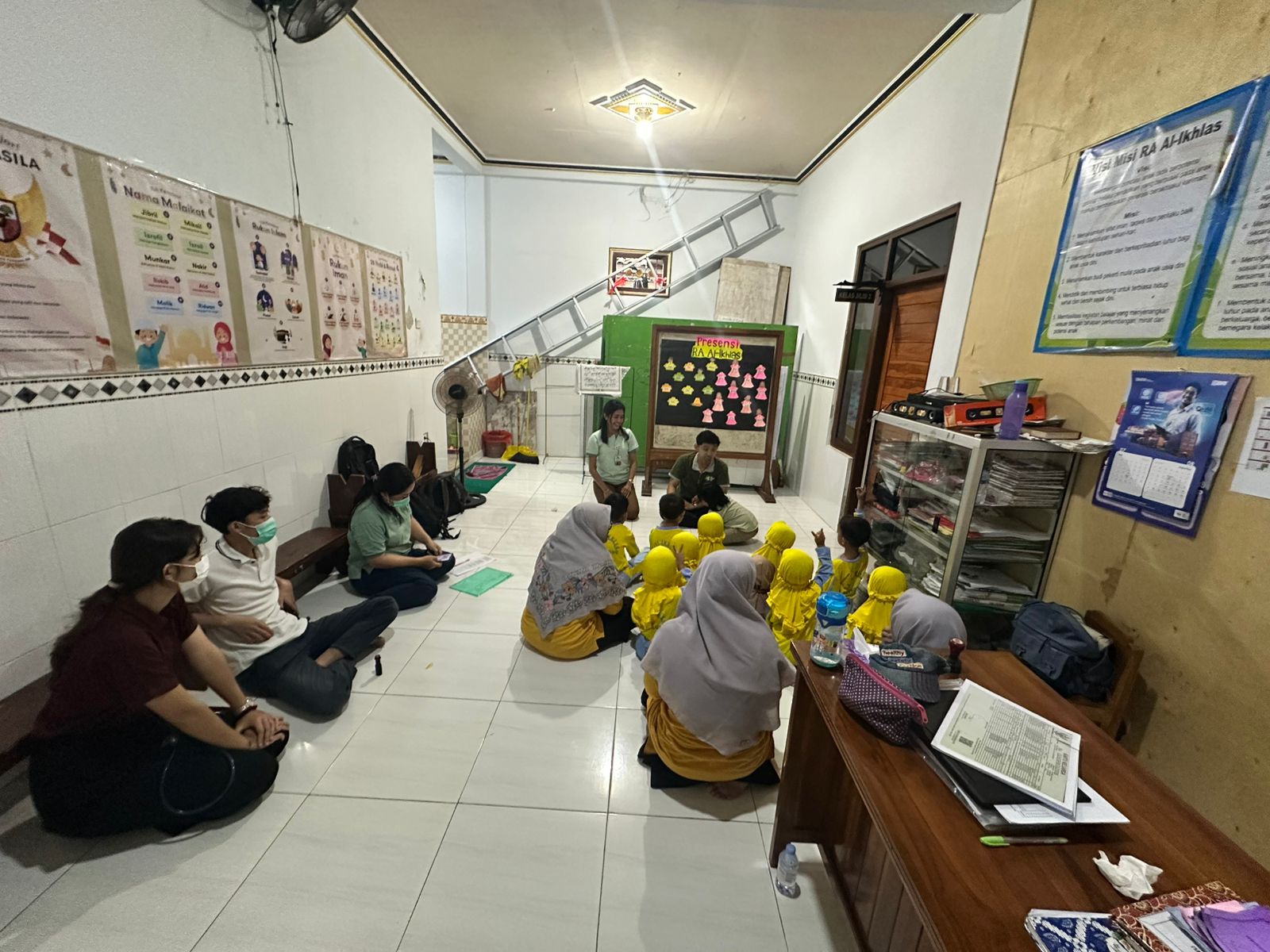 Kegiatan SDIDTK (skrining kesehatan dan pembinaan) di Tk PAUD AL-IKLAS