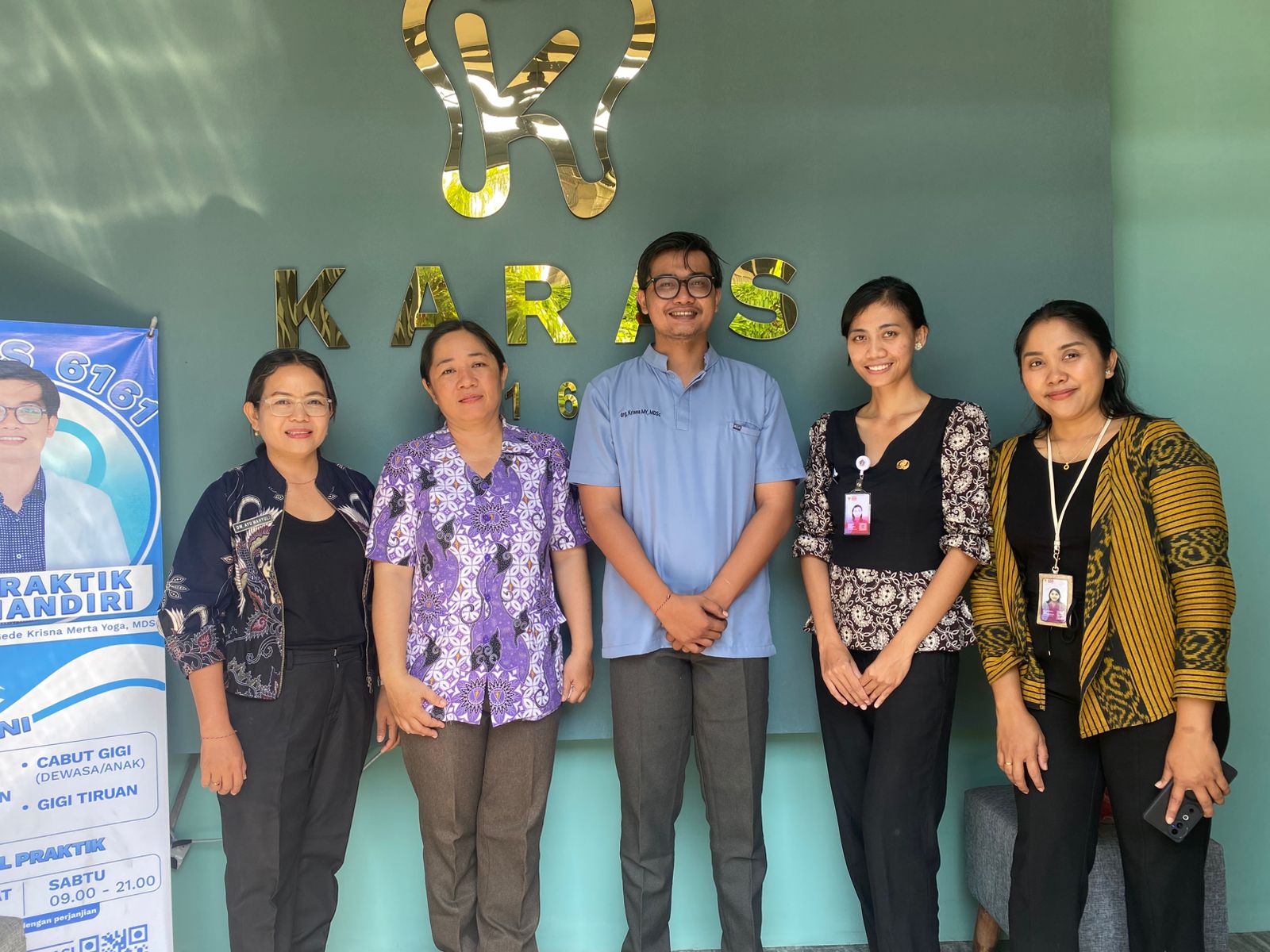 kunjungan pembinaan jejaring di TPMDG baru drg. Krisna Merta Yoga MDSc dalam persiapan kunjungan monev dari Dinas Kesehatan Provinsi Bali