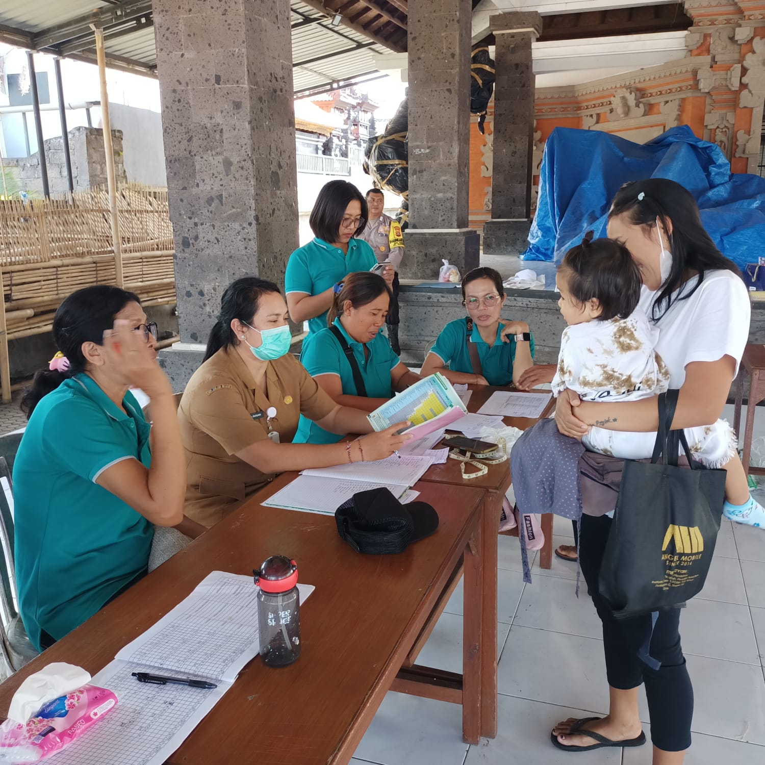 kegiatan posyandu ILP Srikandi 2 di dusun tengah meranggen Desa Tangkas