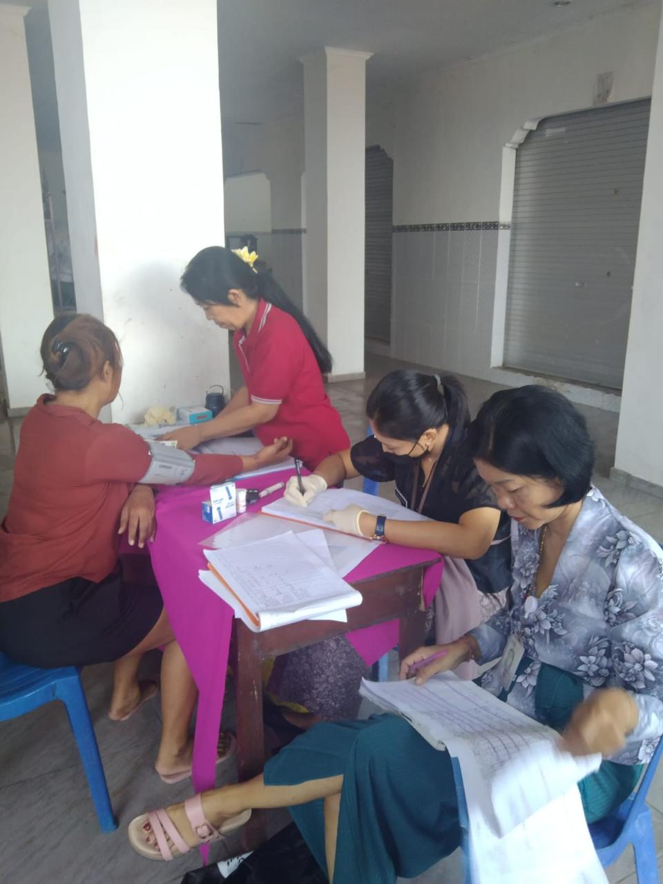 Giat posyndu ILP  dan pemantauan imunisasi Bima sangging  desa kamasan