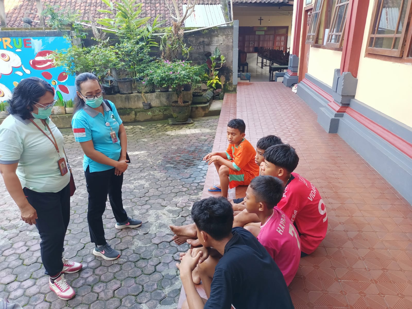 kegiatan pemantauan dan tindak lanjut penyakit kulit menular dan Pemantauan kesehatan Lingkungan di Panti Asuhan Al Beth