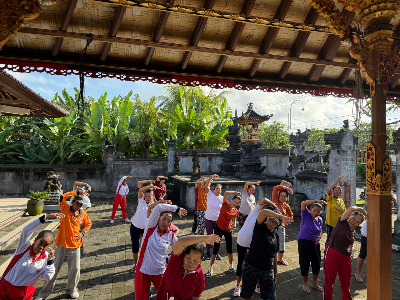 Kegiatan Posyandu Lansia dan Posbindu PTM dusun tabanan desa kamasan