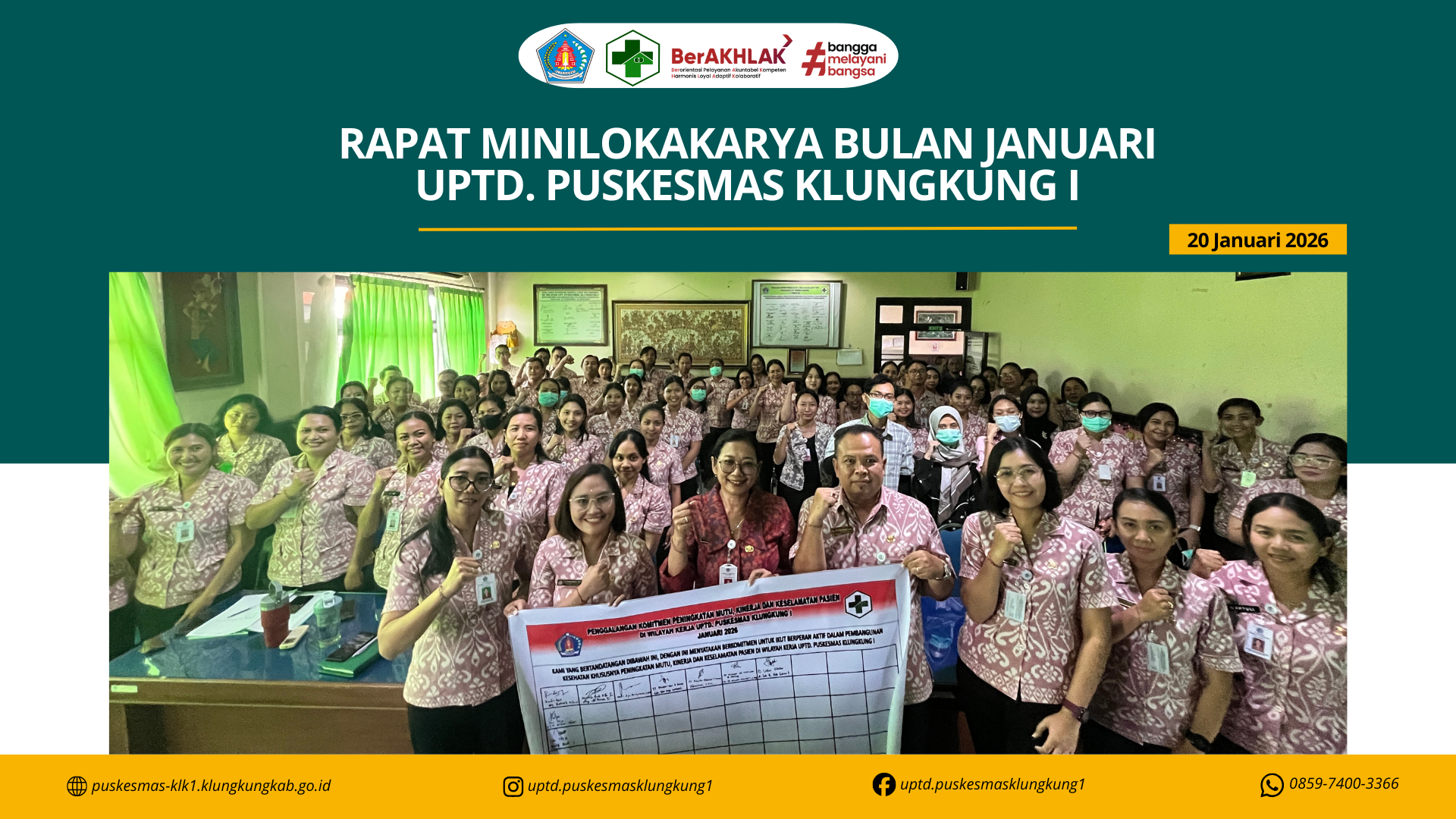 rapat mini lokakarya uptd. puskesmas klungkung 1