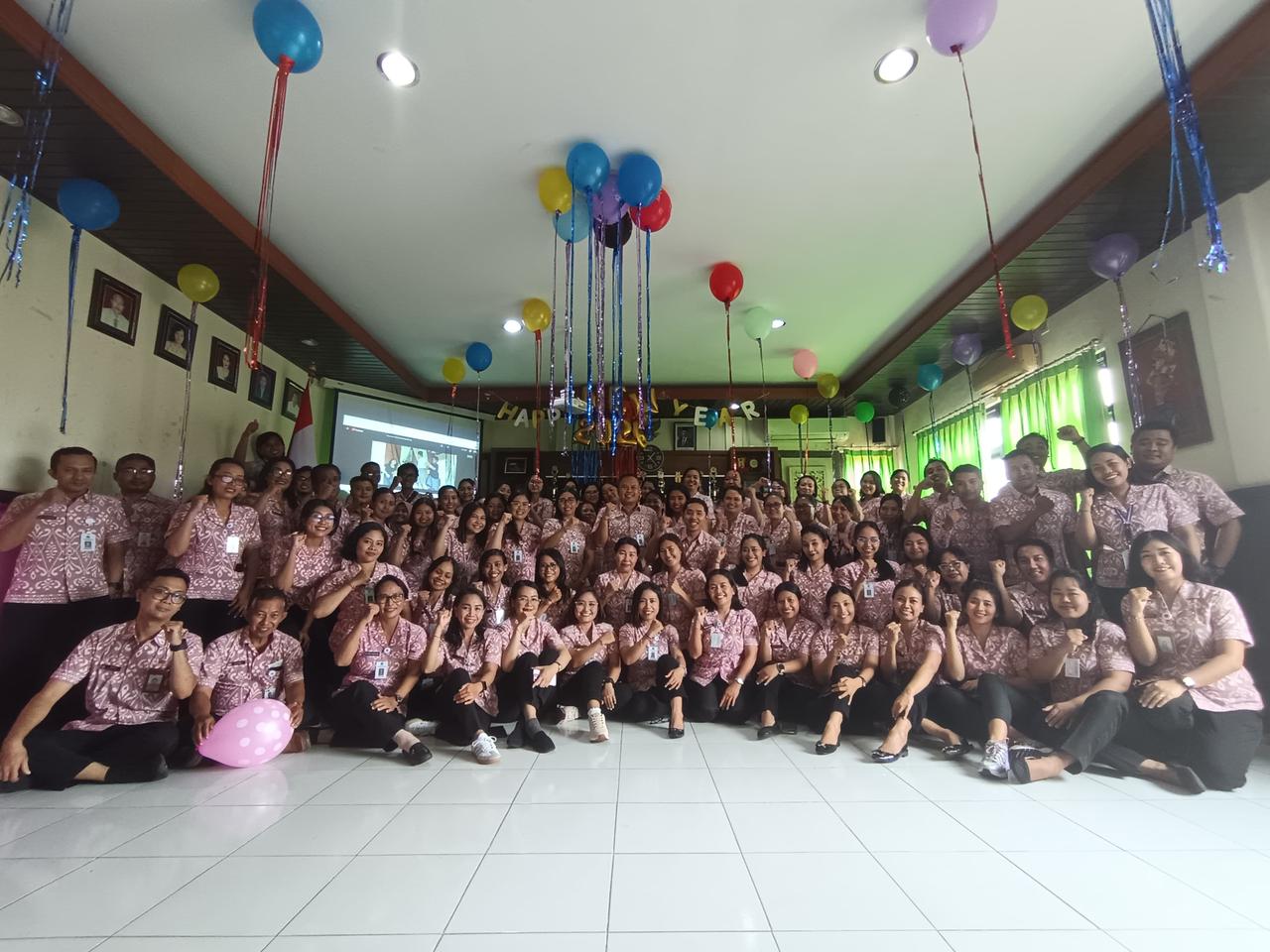 Banner Selamat Tahun Baru 2026 UPTD Puskesmas Klungkung I