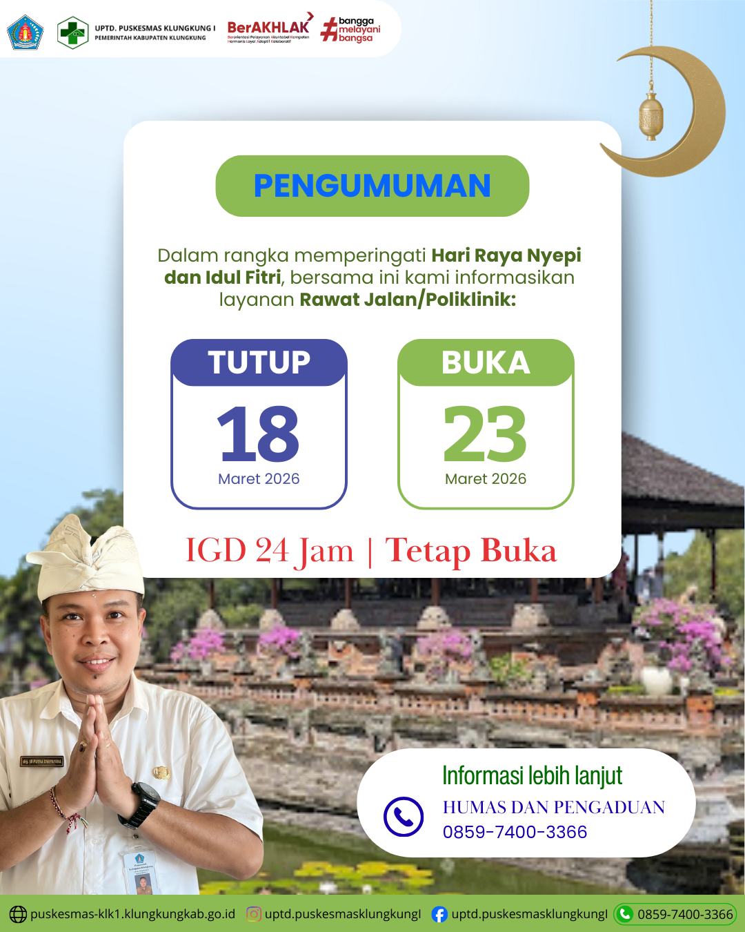 pengumuman libur nyepi dan lebaran
