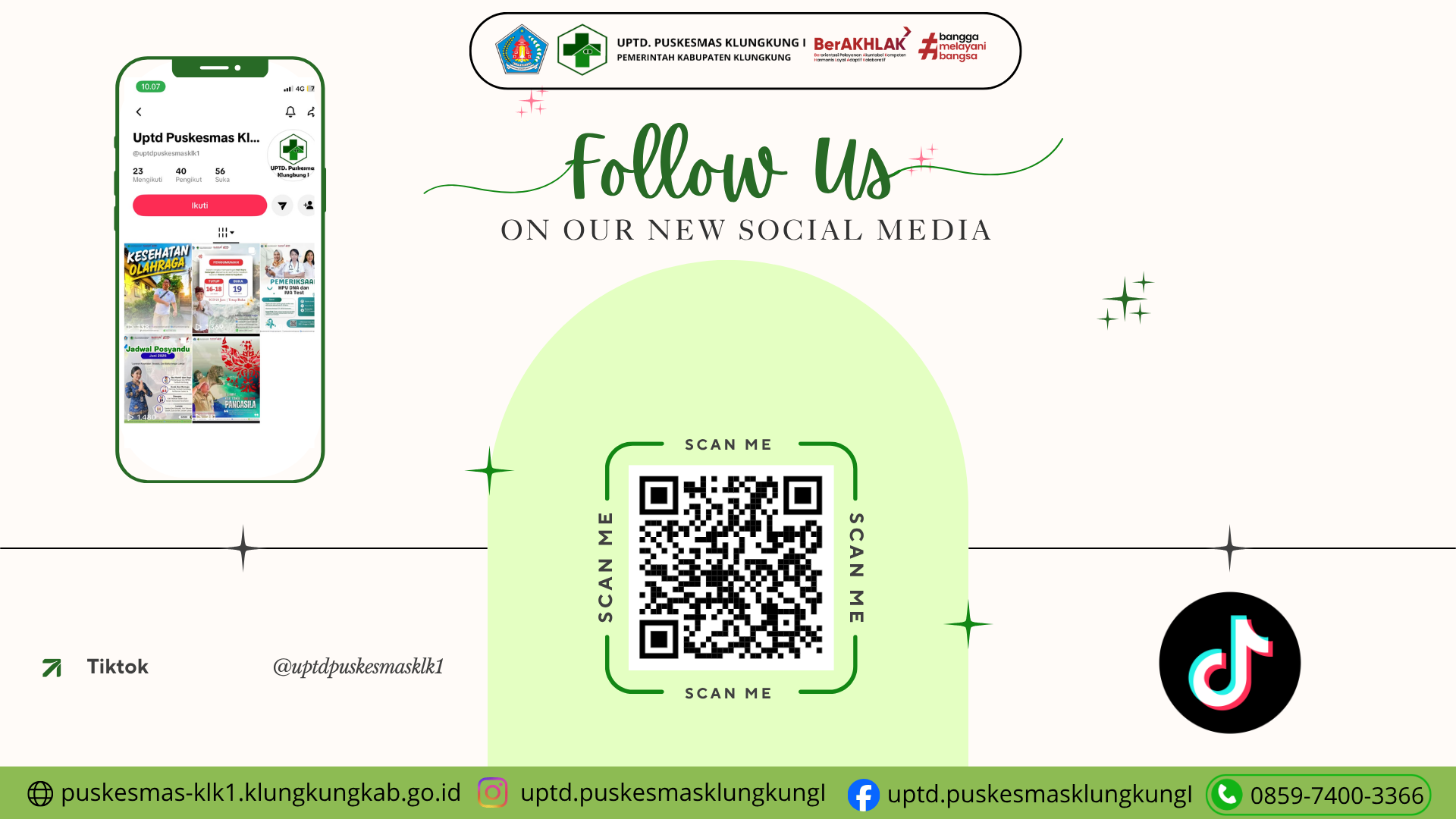 Kini Puskesmas Klungkung I resmi hadir di TikTok!