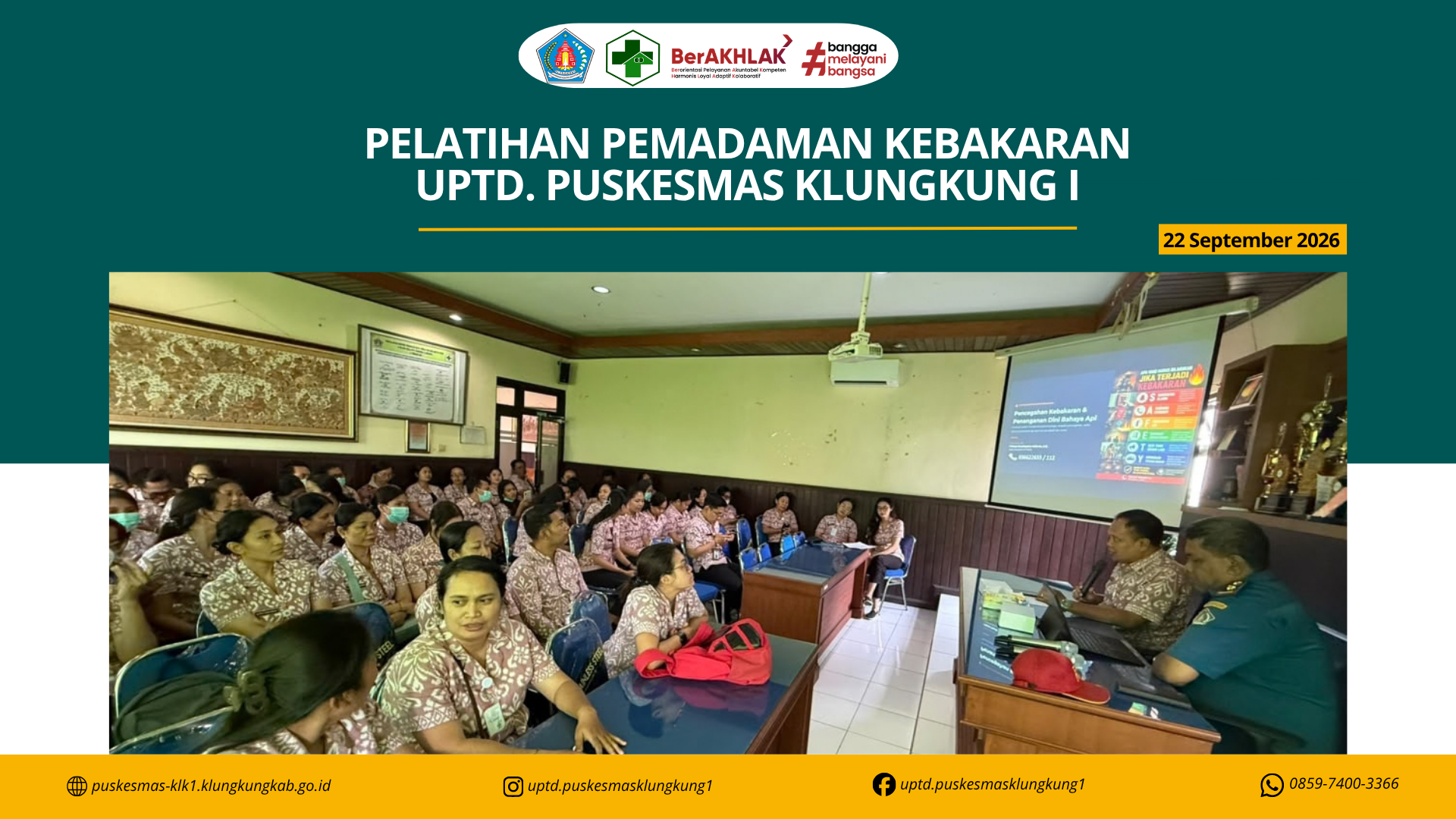 Pelatihan Pemadaman Kebakaran